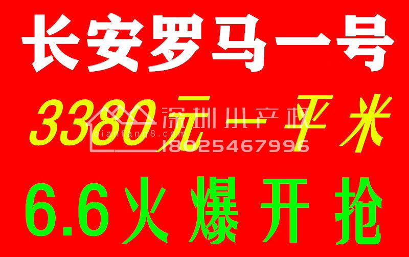 长安沙头《罗马一号》   现楼️3380元/平起！南北通透！